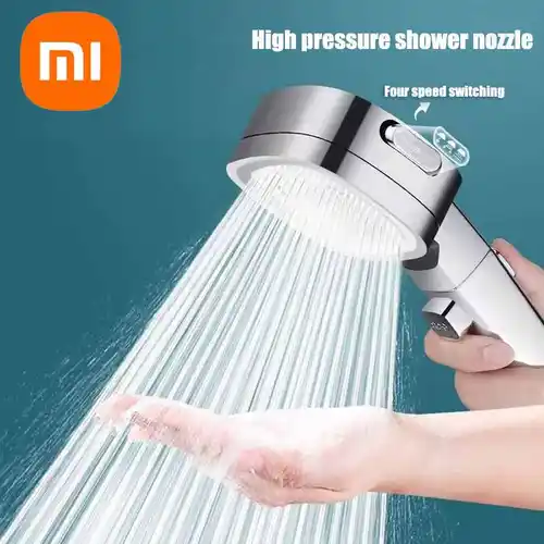 Xiaomi-Cabezal de ducha de alta presión, ahorro de agua, 3 modos, rociador de masaje de agua ajustable, accesorios de baño para el hogar