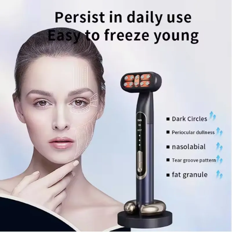 LED การสั่นสะเทือนความงามใบหน้า Eye Beauty เครื่องนวดประคบร้อน Eye Massager