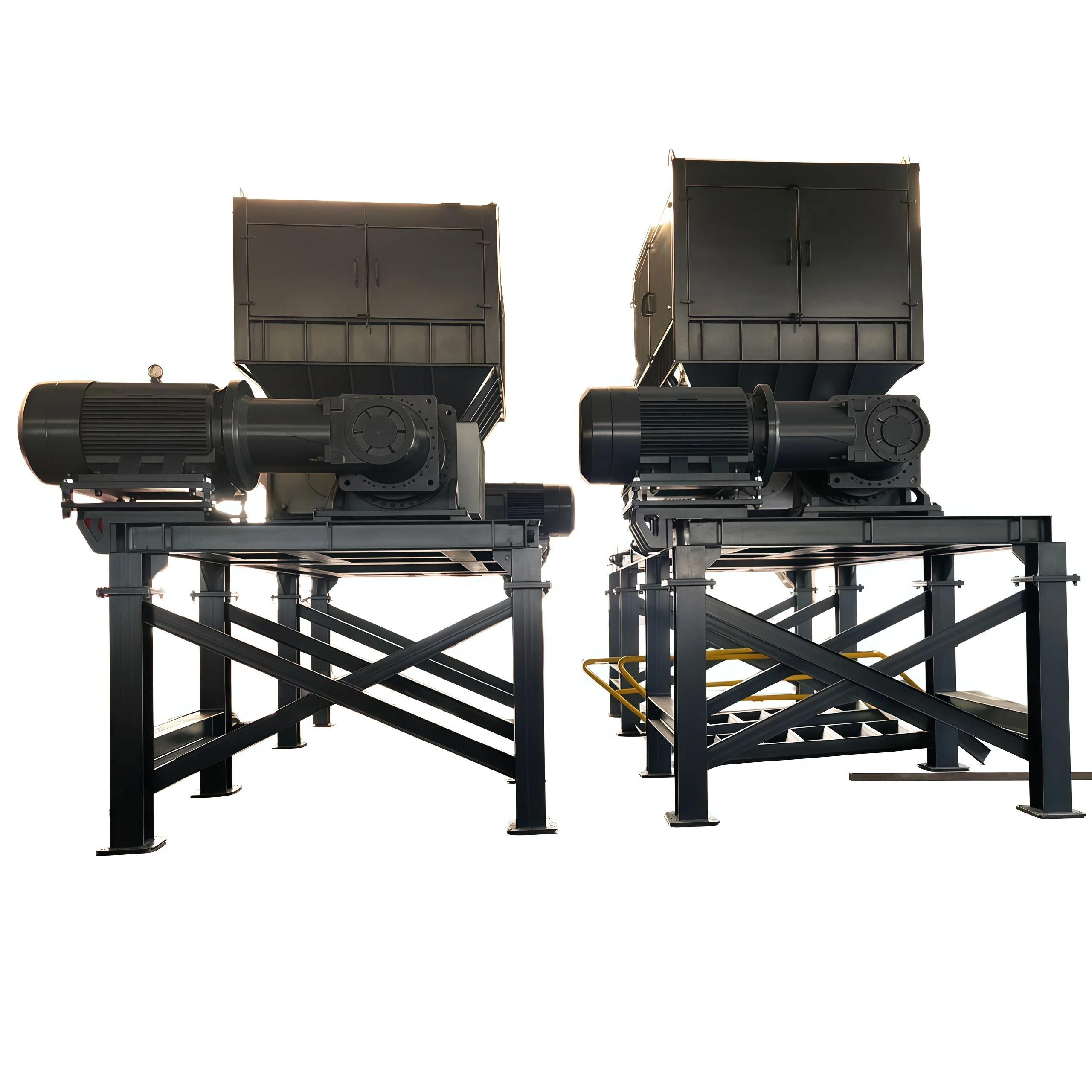 Customized Large Scale Industrial Shredder Machine Heavy Duty Crusher For Metal Plastic Rubber Tire And Timber Processing