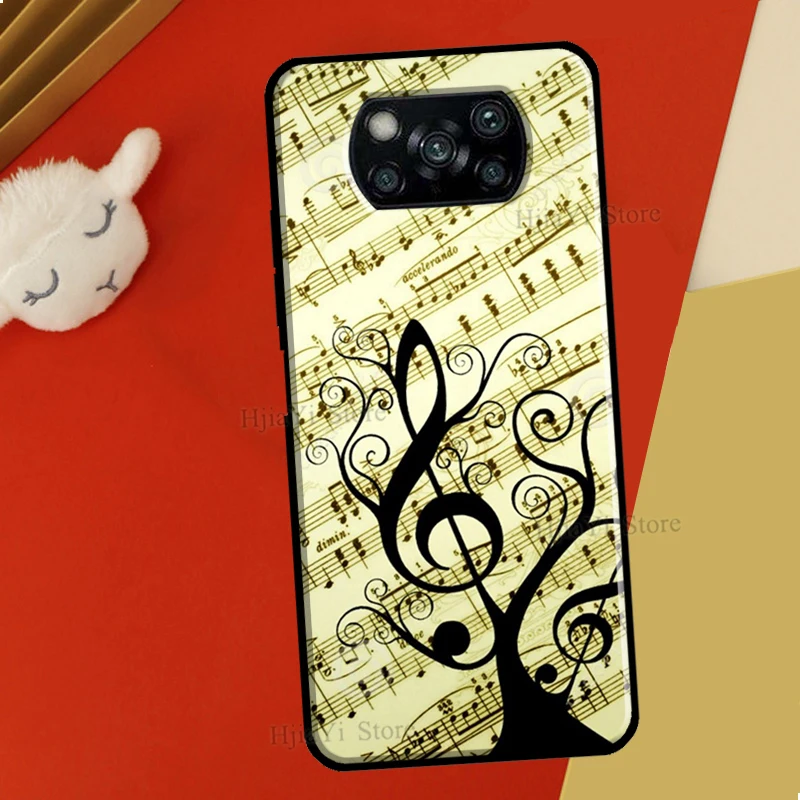 Music Notes Treble Clef For Xiaomi 13 11T 12T Pro 12X 12 Lite Case For POCO F5 X3 X5 Pro F4 X4 GT C40 M5s F3 Coque