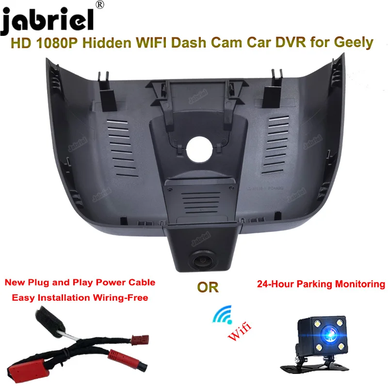 

Jabriel New Plug and Play HD 1080P Auto Wifi Dash Cam Car DVR Driving Recorder For Geely Xingyue KX11 L 2.0T 2.0TD DCT EVO 2021