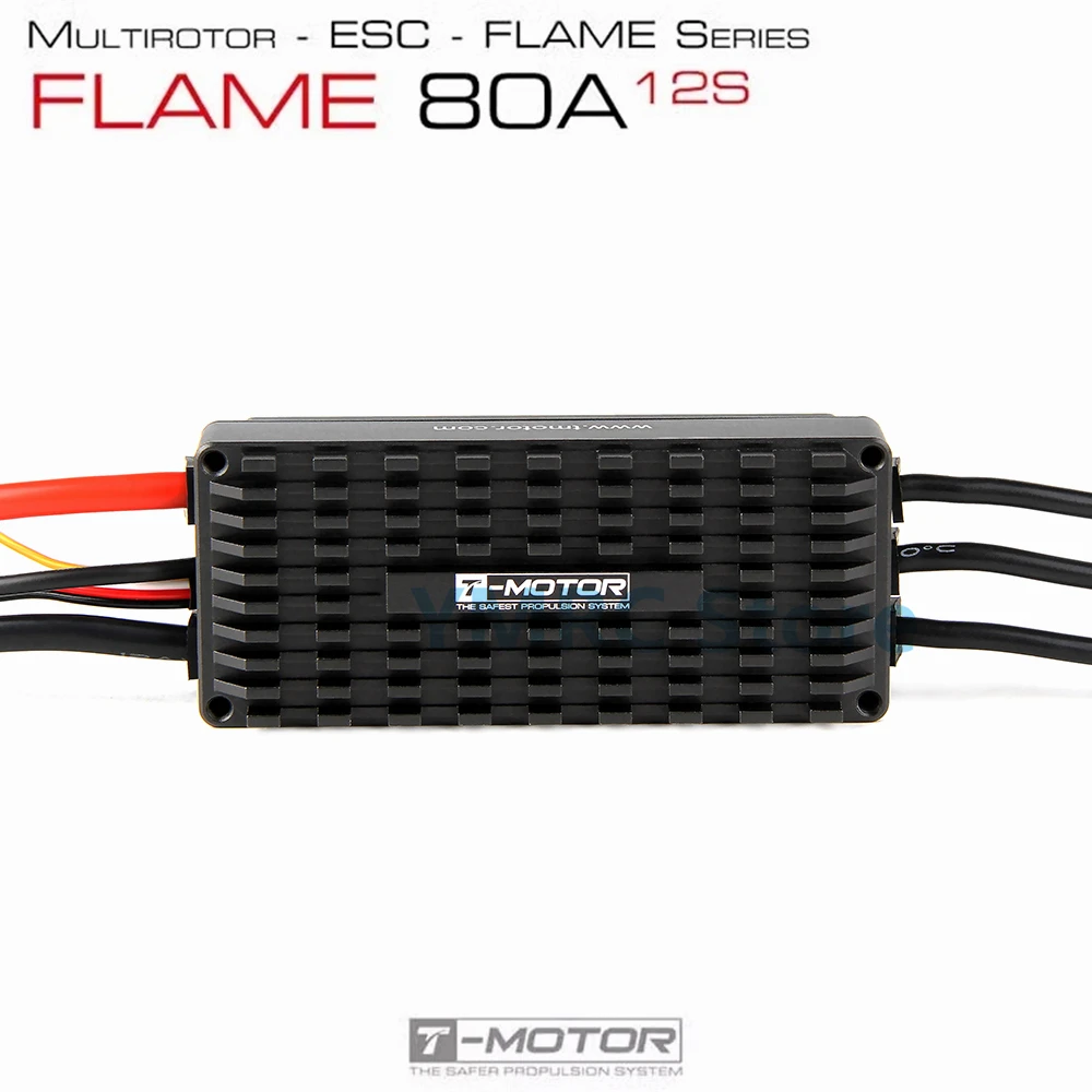 T-MOTOR FLAME 80A HV V2.0 621HZ 6-12S LiPo NO BEC BLDC Brushless Waterproof ESC Speed Controller for Multirotor Drone UAV