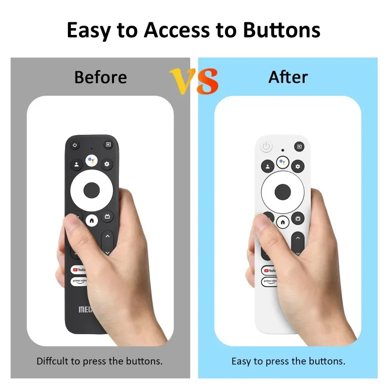 Covers For Onn Android TV 2K FHD Streaming Stick Remote Anti-Slip Shockproof Protective Silicone Case with Lanyard