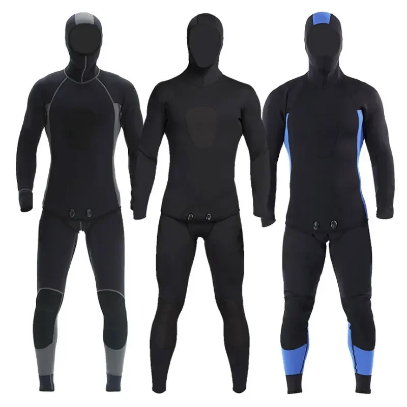 

3mm Hooded Wetsuit Scuba Diving Suit Men Long Sleeves Swimwear Fishing Snorkeling Surfing Swimming Clothes Scuba Diving Suit