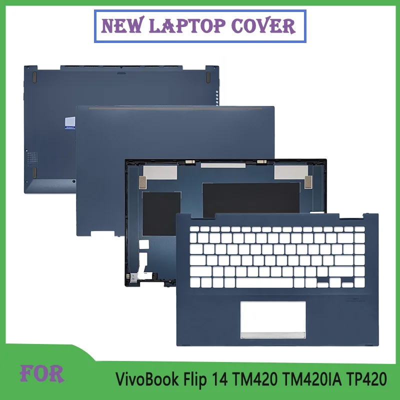 

New For VivoBook Flip 14 TM420 TM420IA TP420 TM420UA TM420U LCD Screen Back Cover/Palmrest Upper Top lower Bottom Case