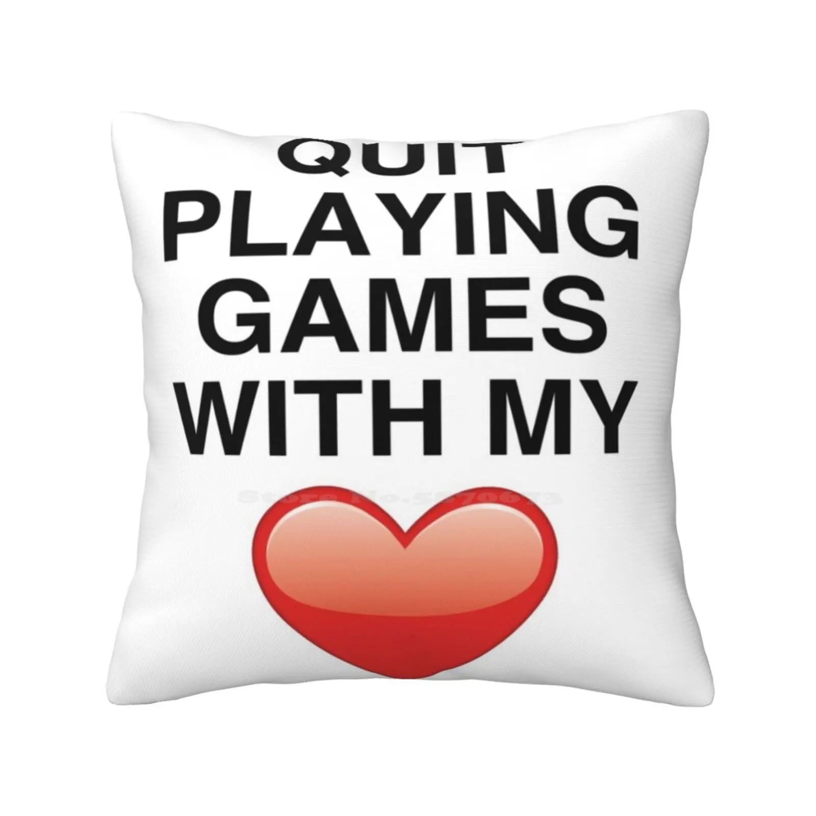 Quit Playing Games Pillowslip Pillowcase Bsb Music Vintage Quit Playing Games Heart 90S Backstreet Boys Lyrics