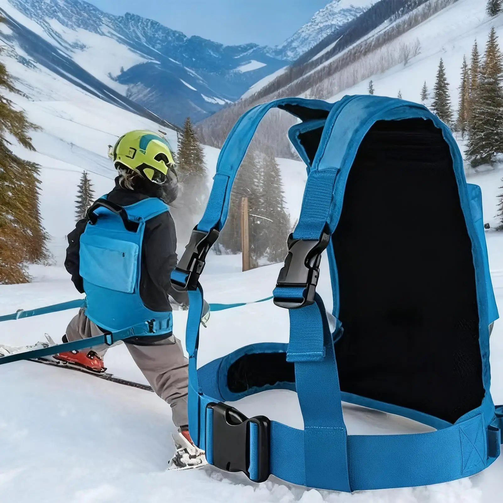 

Kids Ski Harness, Safety Training Aid for Fall Prevention in Snow Sports, Adjustable Snowboard & Ski Trainer for Toddlers