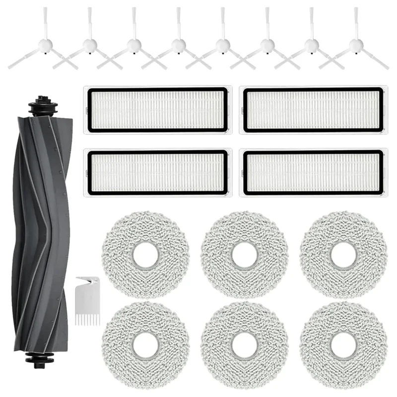 

A24F-Replacement Parts For Dreametech L10s Ultra / L10 Ultra Robot Vacuum Accessories Main Side Brush HEPA Filters Mop Pads