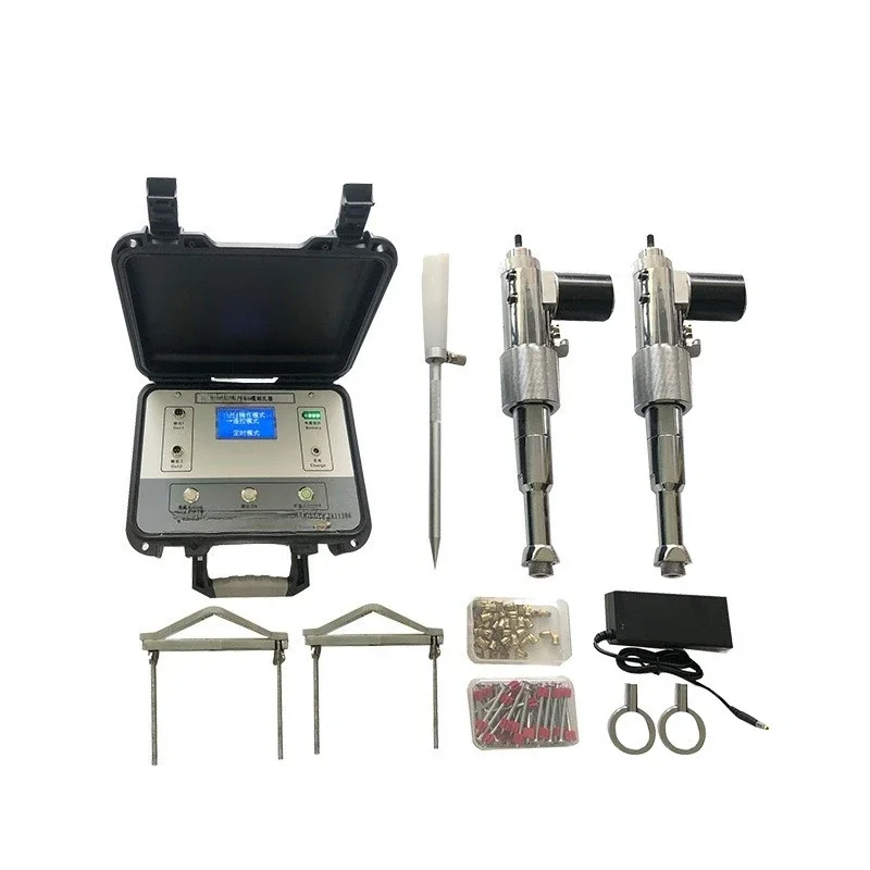 Double gun intelligent high voltage cable piercing device