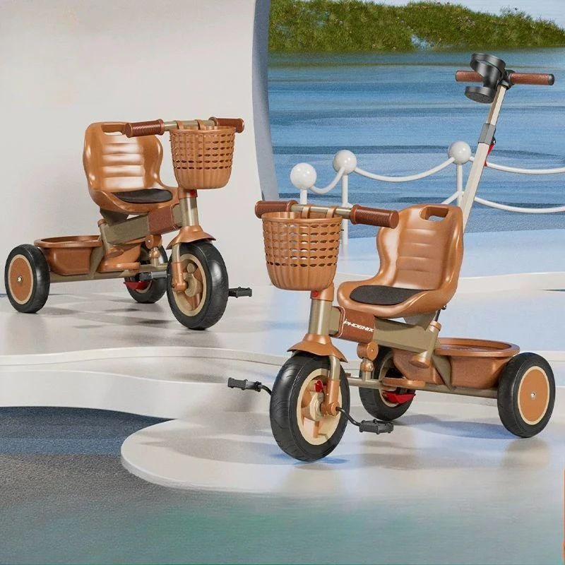 hand-pushed-baby-tricycle-stroller-three-wheeled-baby-stroller-lightweight-children's-bicycle-multi-purpose-children's-tricycle