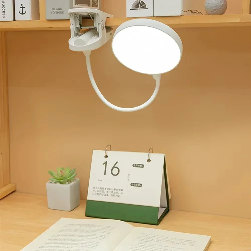 

DC5V Desk Lamp USB Plug-in Table Lamp With Clip Bed Reading Book Night Light LED Desk Lamps 3 Modes Dimming Eye Protection