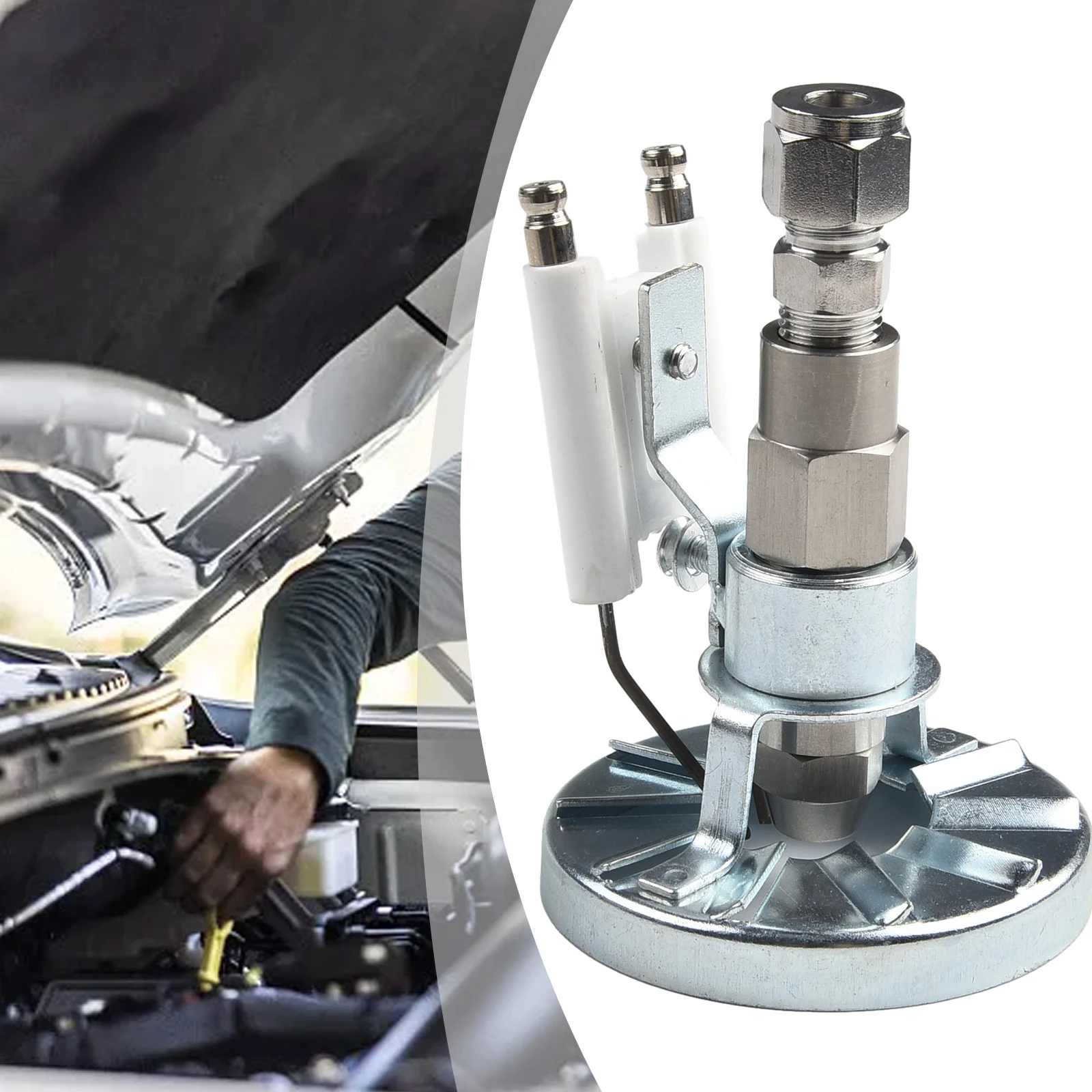 Industrial Boiler Nozzle for Waste Oil and Heavy Oil Burner Applications with and Mixed Atomization Technology