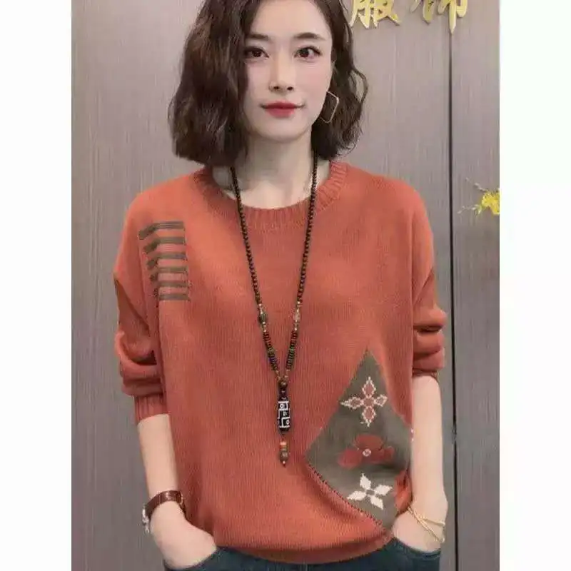 

2026 Spring Autumn Fashion Loose and Slimming Lightweight Sweater for Outerwear Comfortable Skin-Friendly Base Layer Shirt