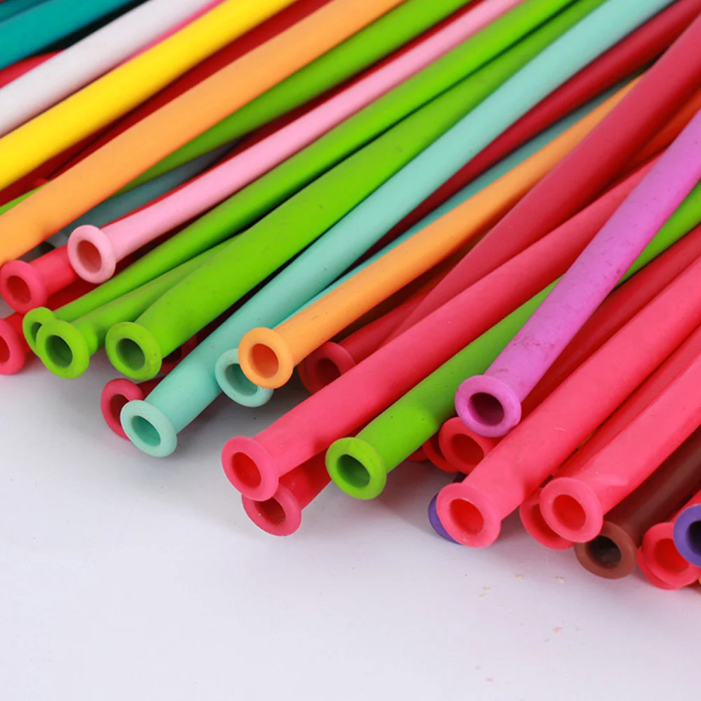 

100Pcs Long Twist Balloons Rainbow Colored Latex Strip Balloons for Party Festival Wedding Animal Sculptures DIY Weave Balloon