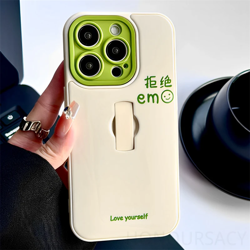 

Высококачественные чехлы для телефонов, подходящие для Iphone 16 PM 17 15 14 12, невидимое кольцо 13pro, креативная подставка, универсальная задняя крышка с объективом