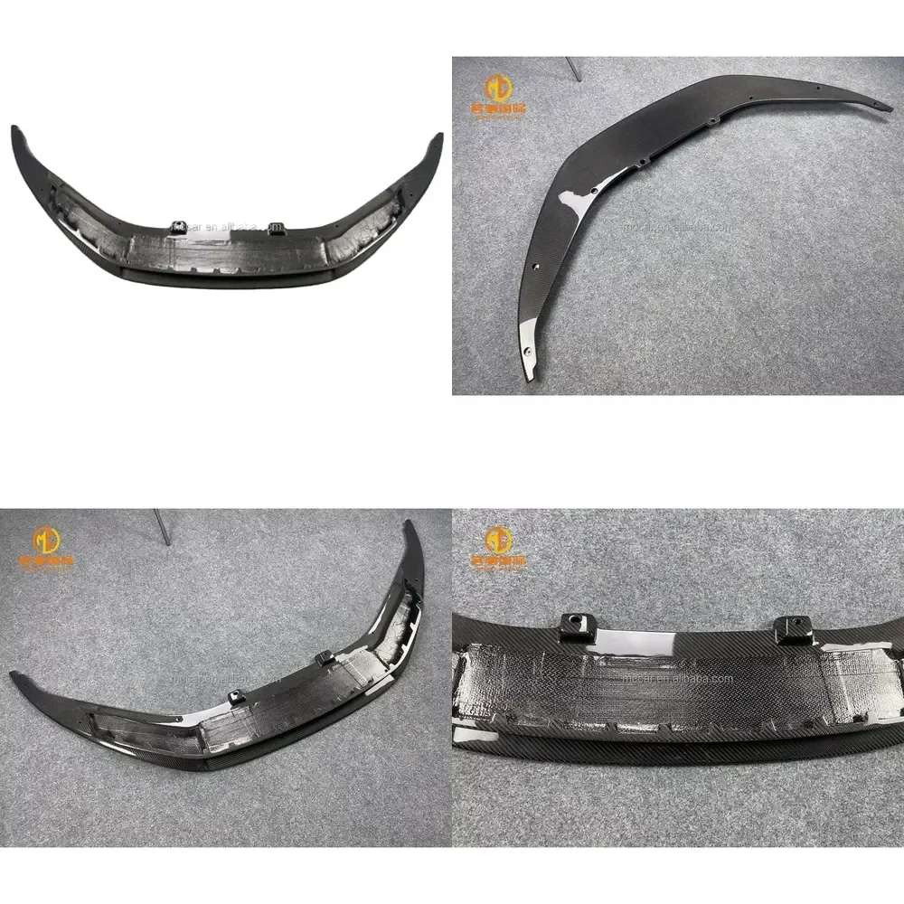 【2026 Hot Selling】 V Style Dry Carbon Fiber Front Lip for R8 2017-2018 HOT SALE New Style Front Lip R8 Car Bumper