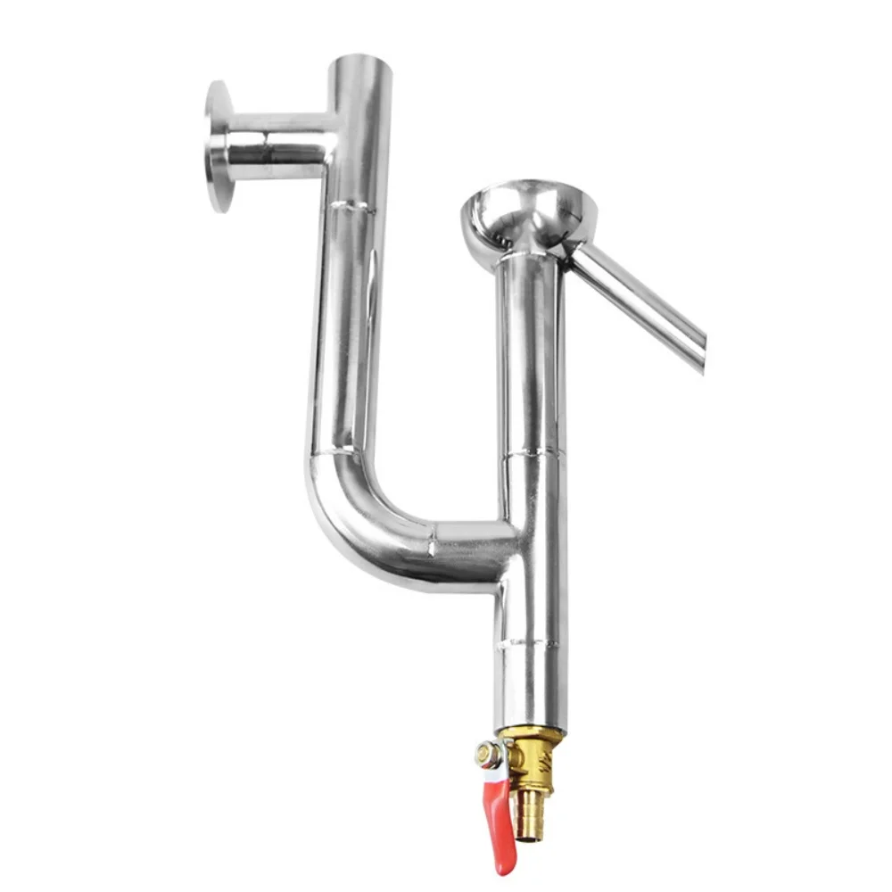 

1.5"(38mm) OD50.5mm Tri-clamp Parrot Body Wth 1/4" Male Thresd For Distillation, Winemaking Tools,Stainless Steel 304