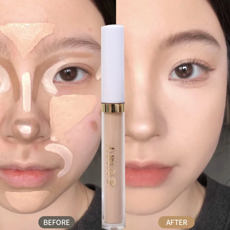 4 Colors Liquid Contouring Concealer Cream Waterproof Moisturizing Foundation Invisible Pores Dark Circles Brighten Face Makeup