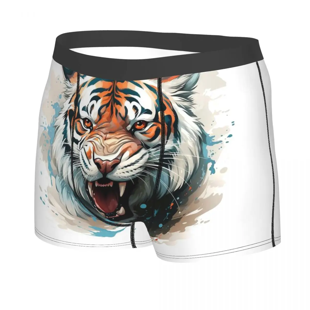 Cool Animals, Lions, Tigers, Mencosy Boxer Briefs,3D printing Underwear, Highly Breathable Top Quality Gift Idea