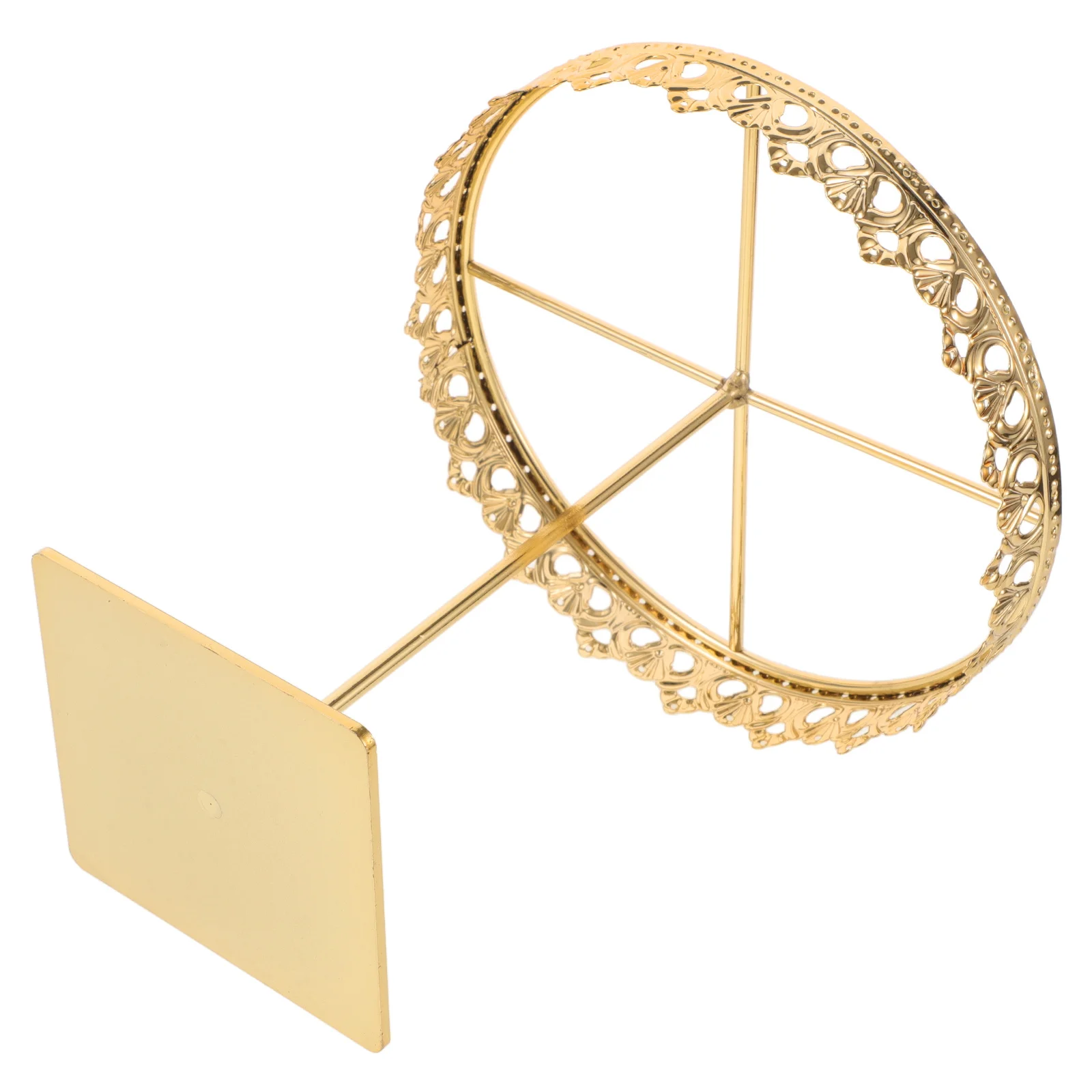 Stainless Steel Crown Jewelry Display Stand Large Circular Earring Organizer Holder Jewelry Holder Necklace Hanger for Retail