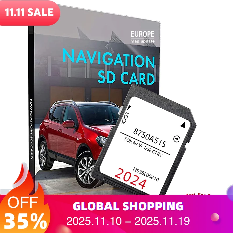 

16GB Map UK Ireland Europe GPS P-12 Media Navigation 8750A515 N938L00810 Memory Card for Peugeot 4008 2011-2017 Accessories