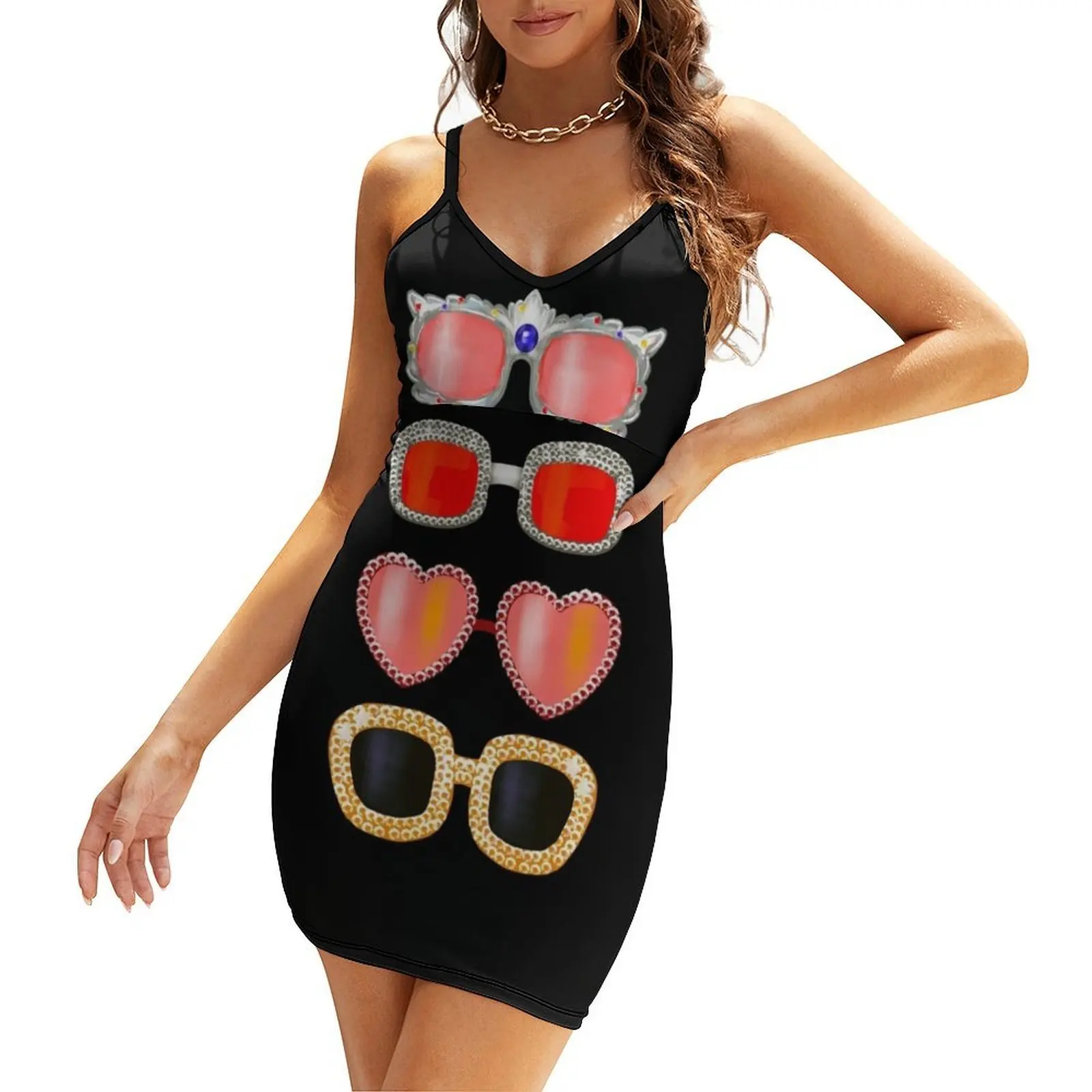 

the sunglasses Sling Dress summer outfits for women 2025 women's evening dresses ceremony dresses chic and elegant woman dress