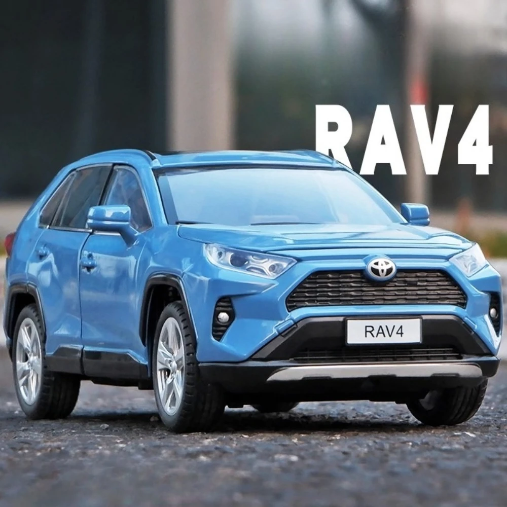 

Масштаб 1:24 RAV4 Land Cruiser LC80, модель автомобиля, игрушечный сплав, литые под давлением двери, открытые миниатюрные модели автомобилей, игрушки, детские настольные украшения