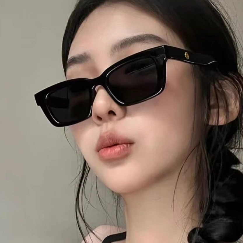 New Women Rectangle Vintage Sunglasses Brand Designer Retro Points Sun Glasses Female Lady Eyeglass Cat Eye Driver Goggles