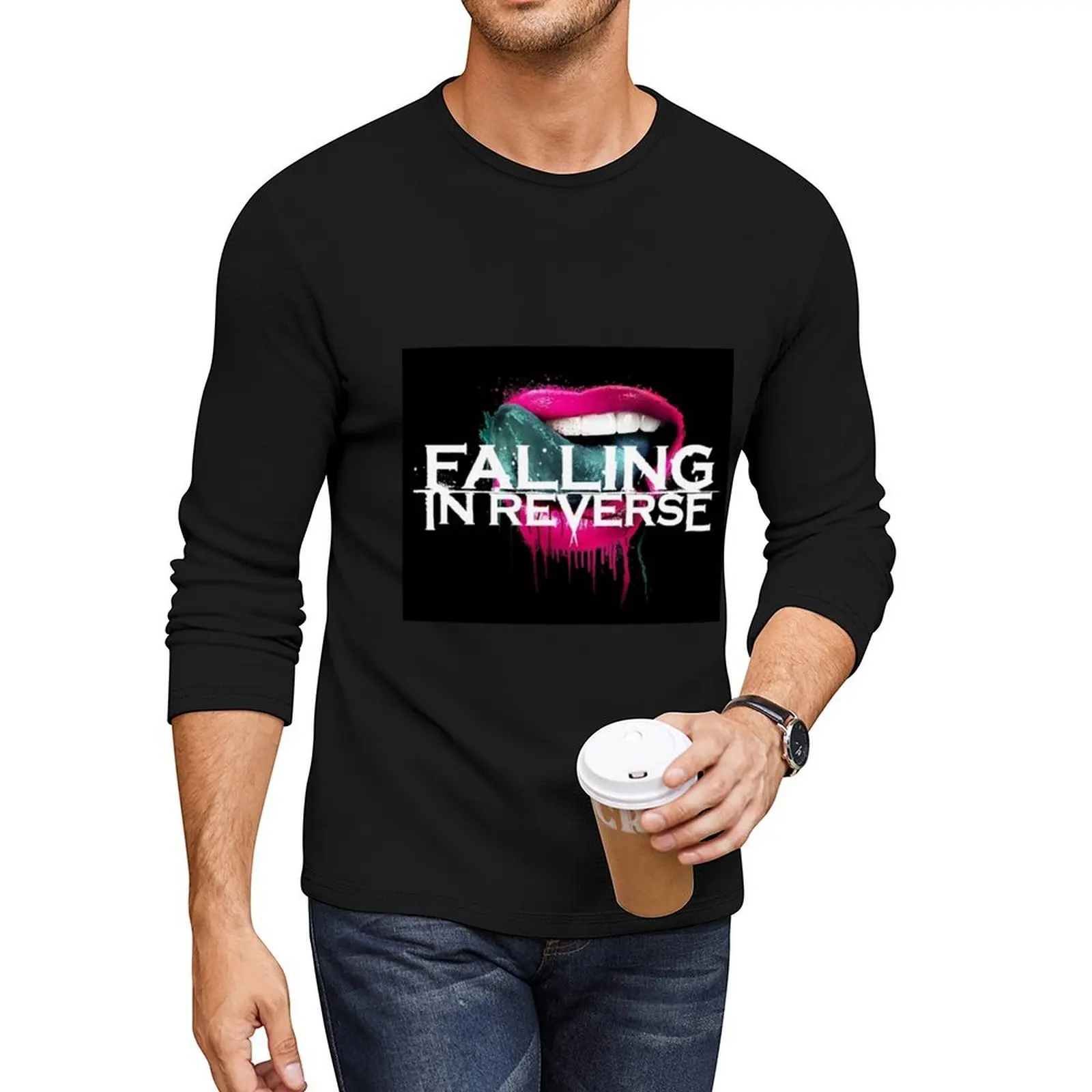 falling in reverse best seller Long T-Shirt anime clothes tops mens clothing