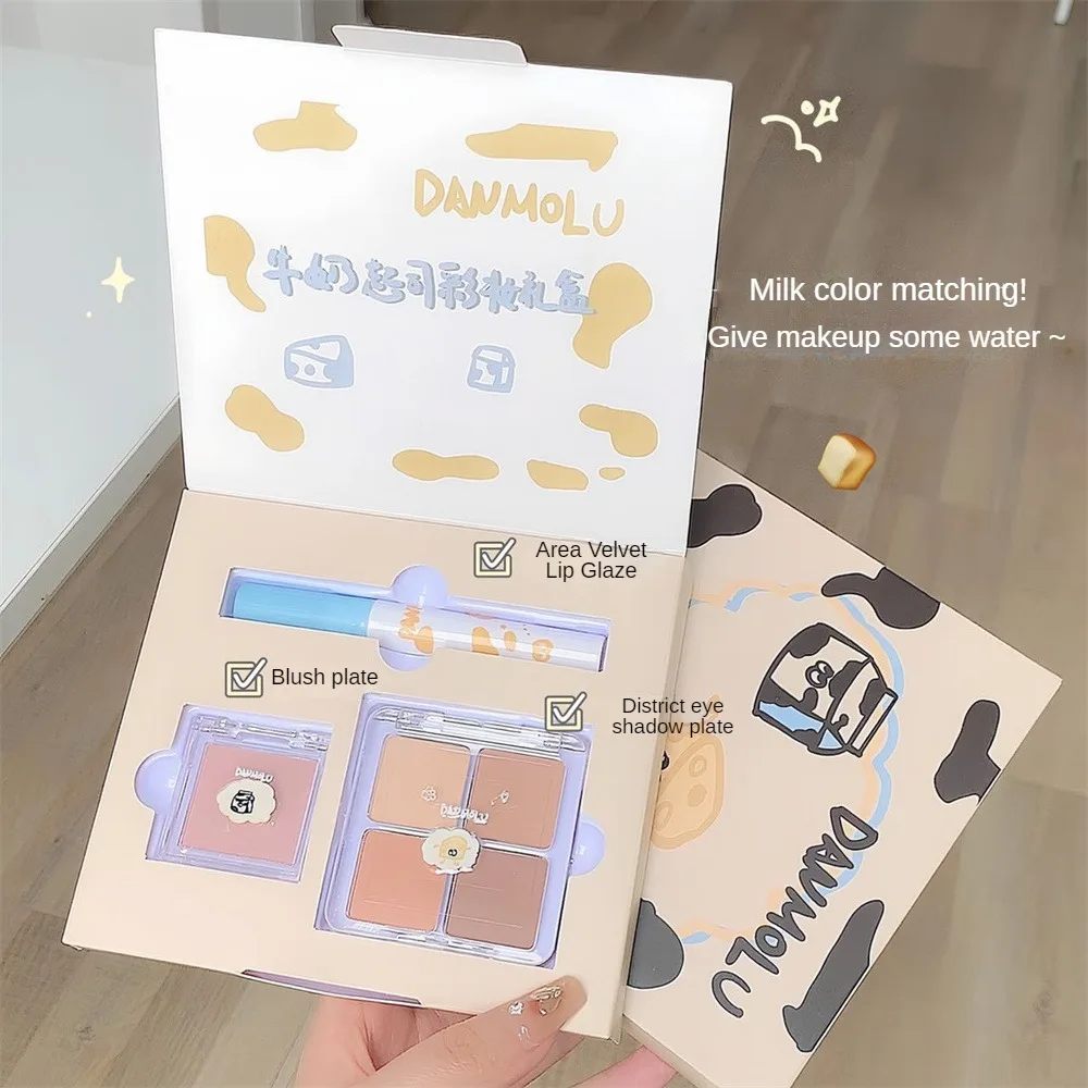 Makeup Set Milk Cheeses Muti-purpose Beauty Health Eyeshadow Makeup Lip Glaze Matte Blush Kawaii