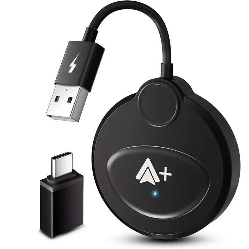 

Автомобильный беспроводной адаптер CLCU, сверхбыстрое обновление с проводного подключения до беспроводного, с поддержкой YouTube и TikTok для телефонов Android 11+