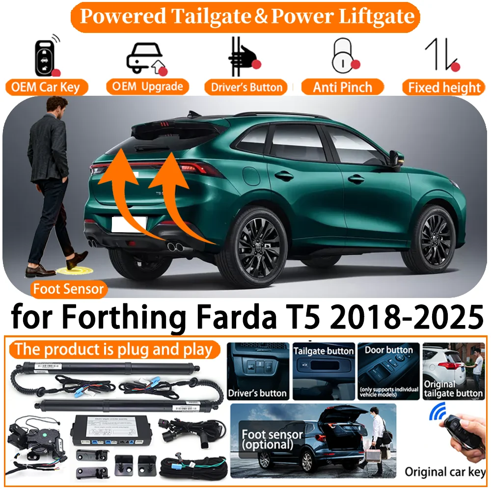 Sistema de Porta-Malas Elétrico Automático OEM para SUV Forthing Farda T5 2018-2025 DFM 580 - Kit de Elevação da Porta Traseira