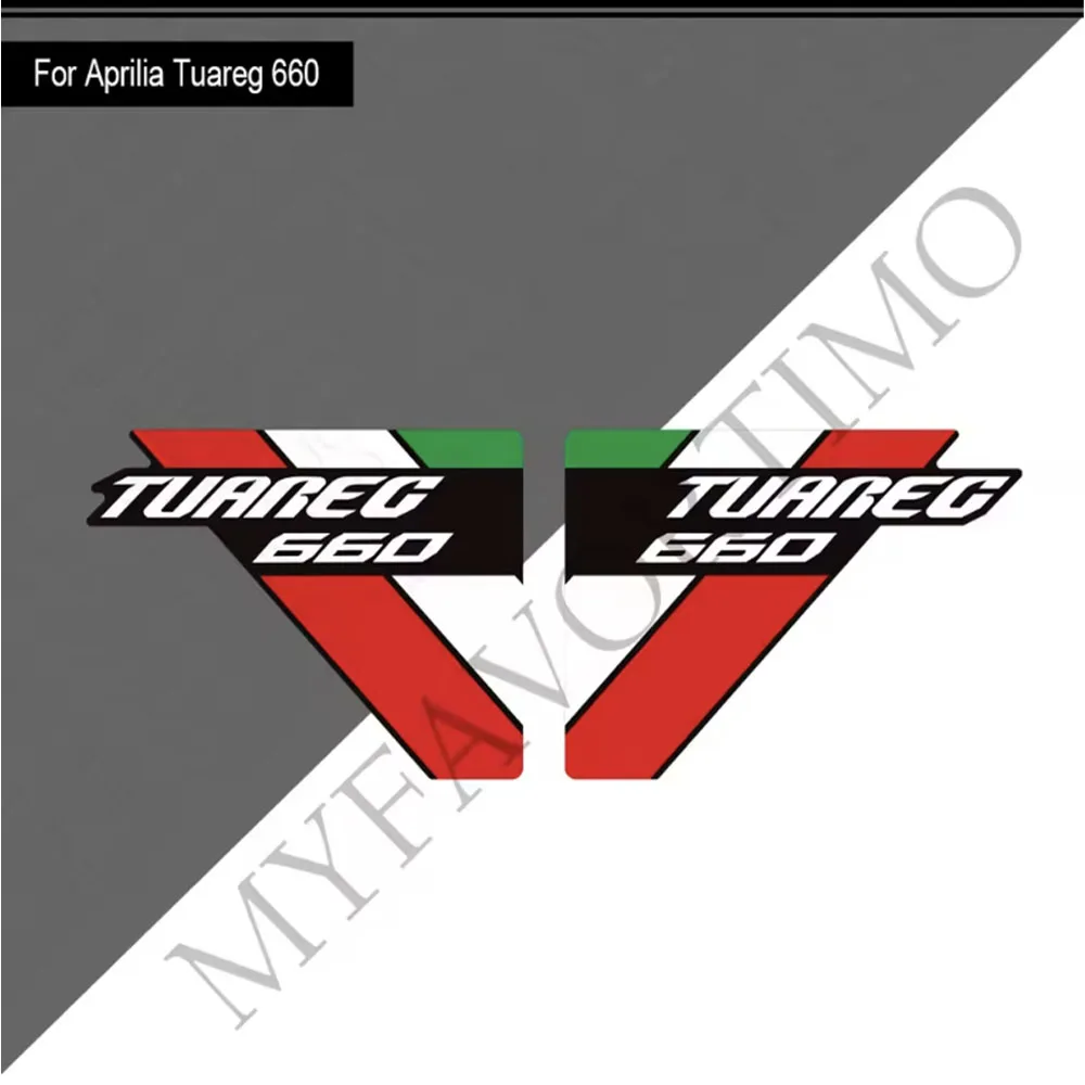 Motorcycle For Aprilia Tuareg 660 RALLY Adventure Trunk Luggage Cases Panniers Aluminium Top Box Stickers Decals 2022 - 2026