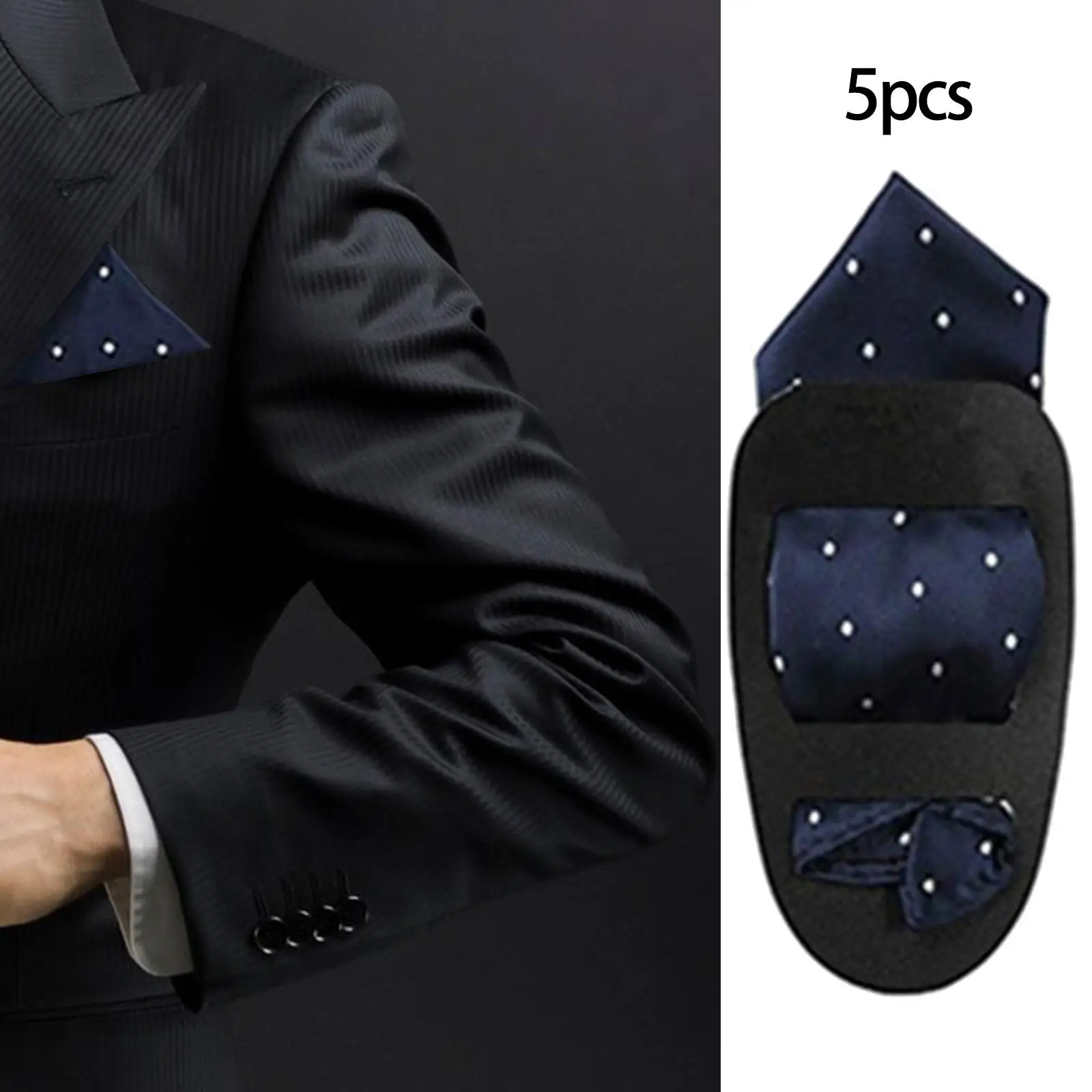 5 Pieces Pocket Square Holder Square Scarf Holder for Men’S suits Jackets