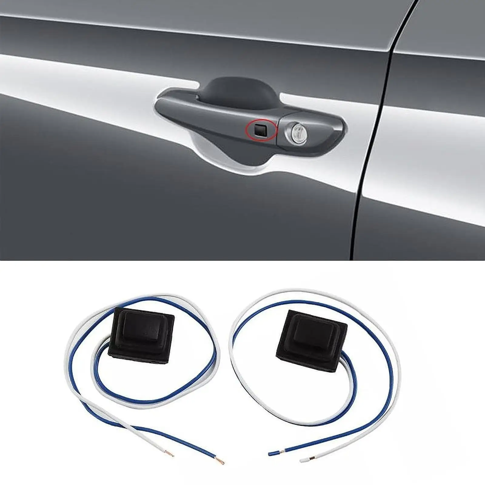 2x Front Door Handle Button Switches 82651D3710 82661D3710 Auto Components