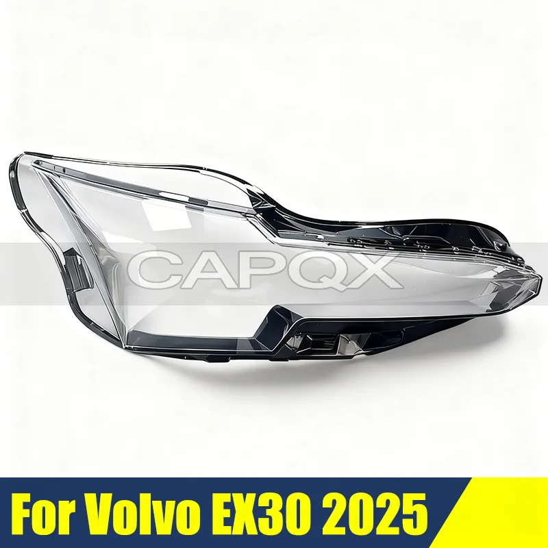 

Front Bumper Headlight Cover For Volvo EX30 2025 Cover Shell Shade Head Lamp Glass Head Light Lens Caps