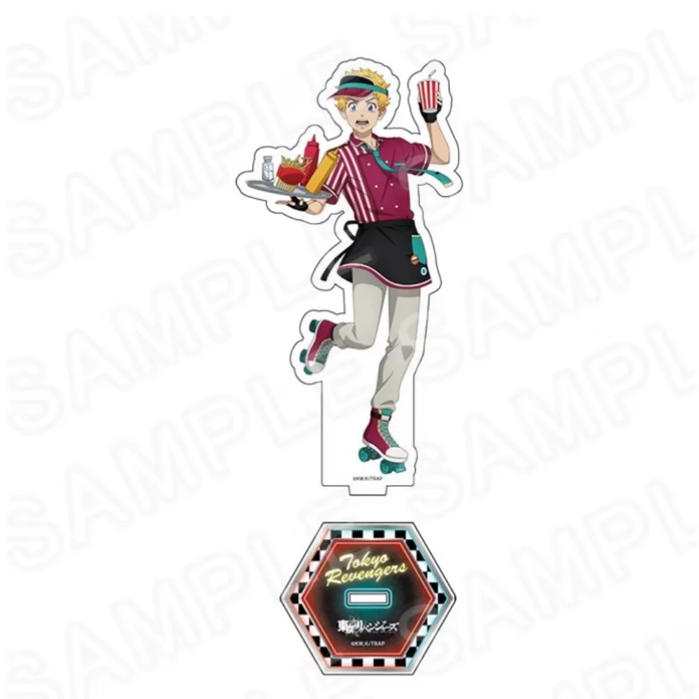 Tokyo Revengers Hanagaki Sano Ryuguji Diner Cafe 15CM Acrylic Stand Keychain 2026 New Anime Stand Desk Ornament Collection Gift