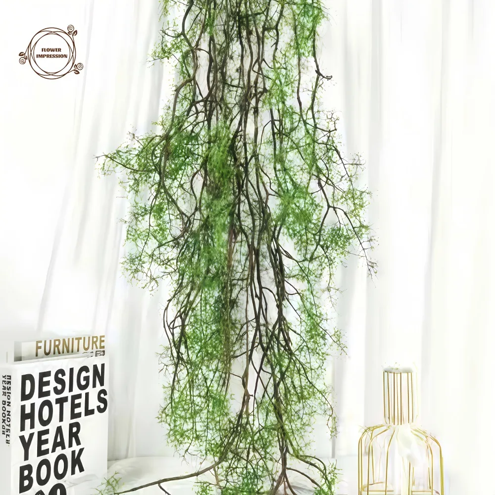 

1pcs Large Realistic Artificial Ivy Artificial Hanging Fern Plant Indoor Outdoor Decorations Greenery Holidays Wedding DIY Decor
