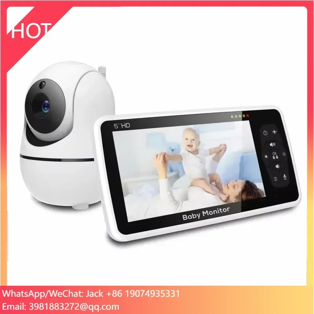 

5'' 720P HD Infrared Camera Baby ECO BabyPhone Pan Tilt Two Way Audio Baby Camera with Video SM50