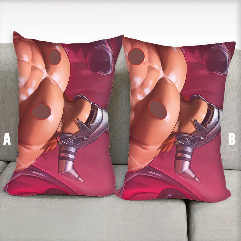 Dakimakura Anime Pillow Wargreymon Furry Nsfw Half Body Cartoon Pillow Core Double Side Print Bedding Gifts