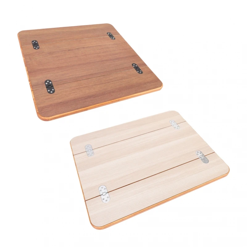 Vouwbare, stijlvolle houten boottafelblad met gecoate afwerking voor pontonboten, campers, jachten en schepen. - afbeelding 2