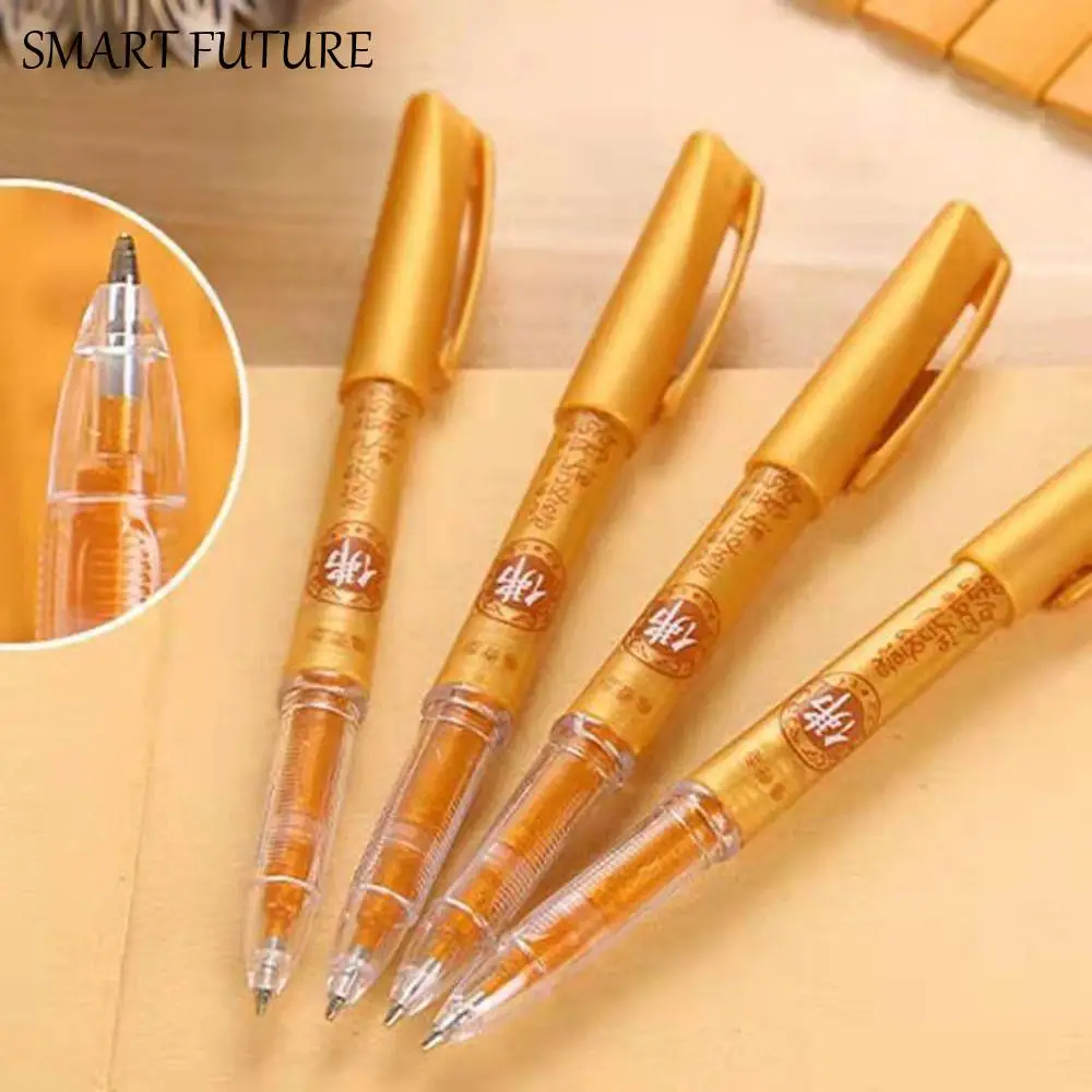 

100/20 pcs 0.7mm Glitter Gold Pen Refills Smooth Thick Tip Scripture Copying Pen Refills Golden Flash Temple