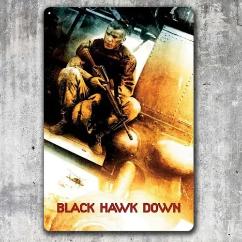 Black Hawk Down Movie Metal Poster - Retro Collectable Tin Sign - 20x30cm sign