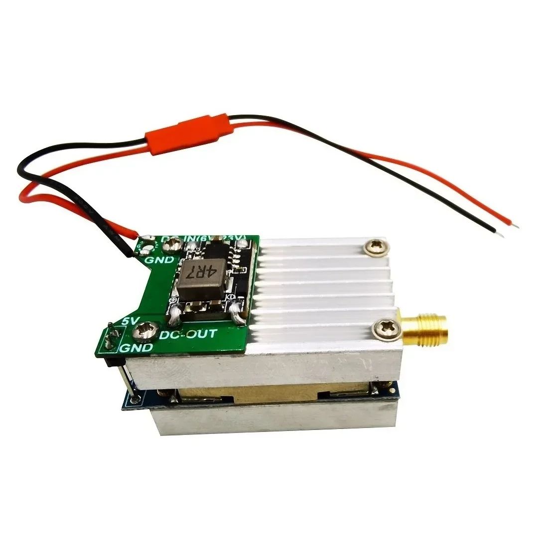 5.8GHz Signal Amplifier FPV Image Transmission Remote Control Extended Range Amplifier 2W Power Adjustable Rf5801