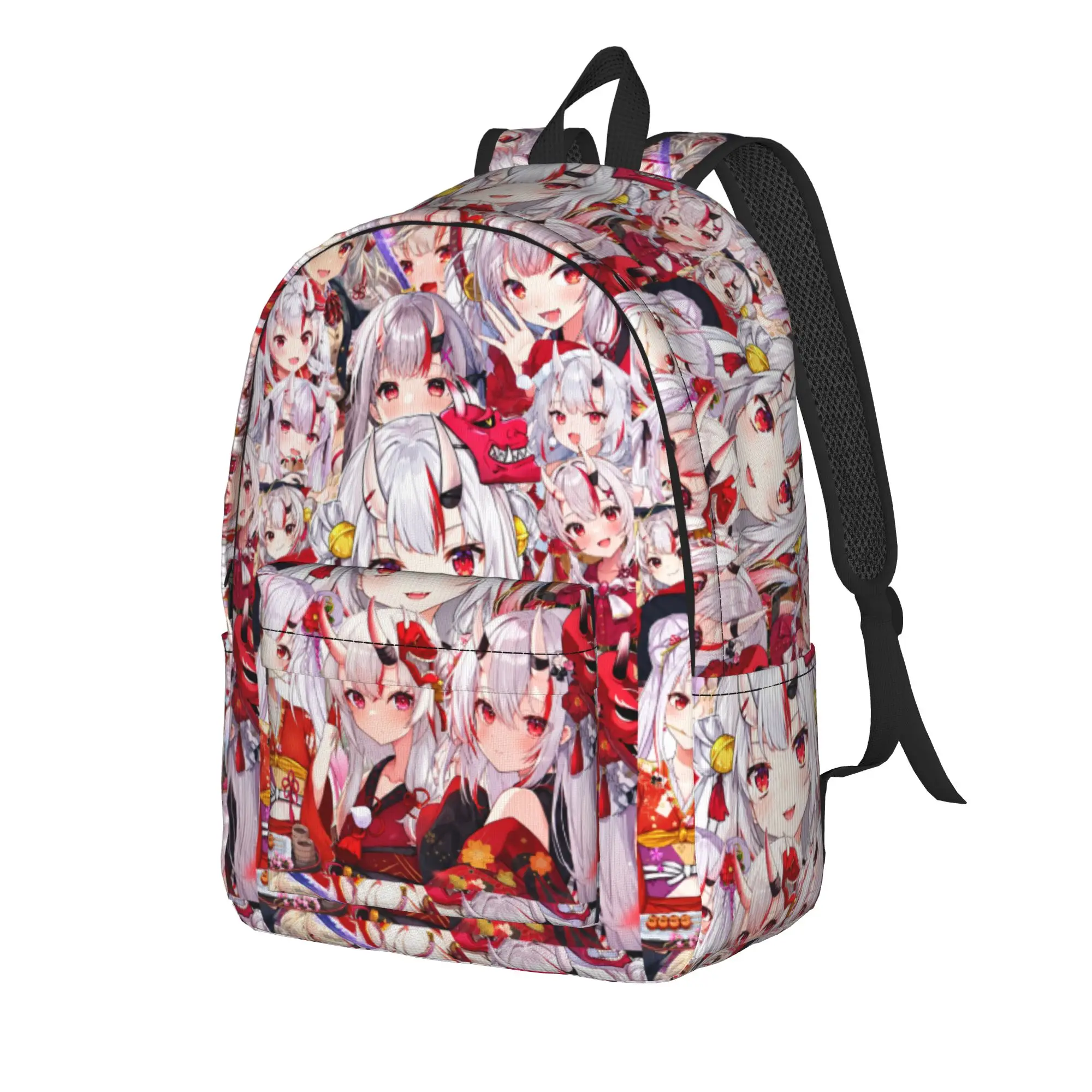 Hololive Gamers Mixed Girls Collage Backpack  Workout Backpacks Student Unisex Design Large High School Bags Cute Rucksack