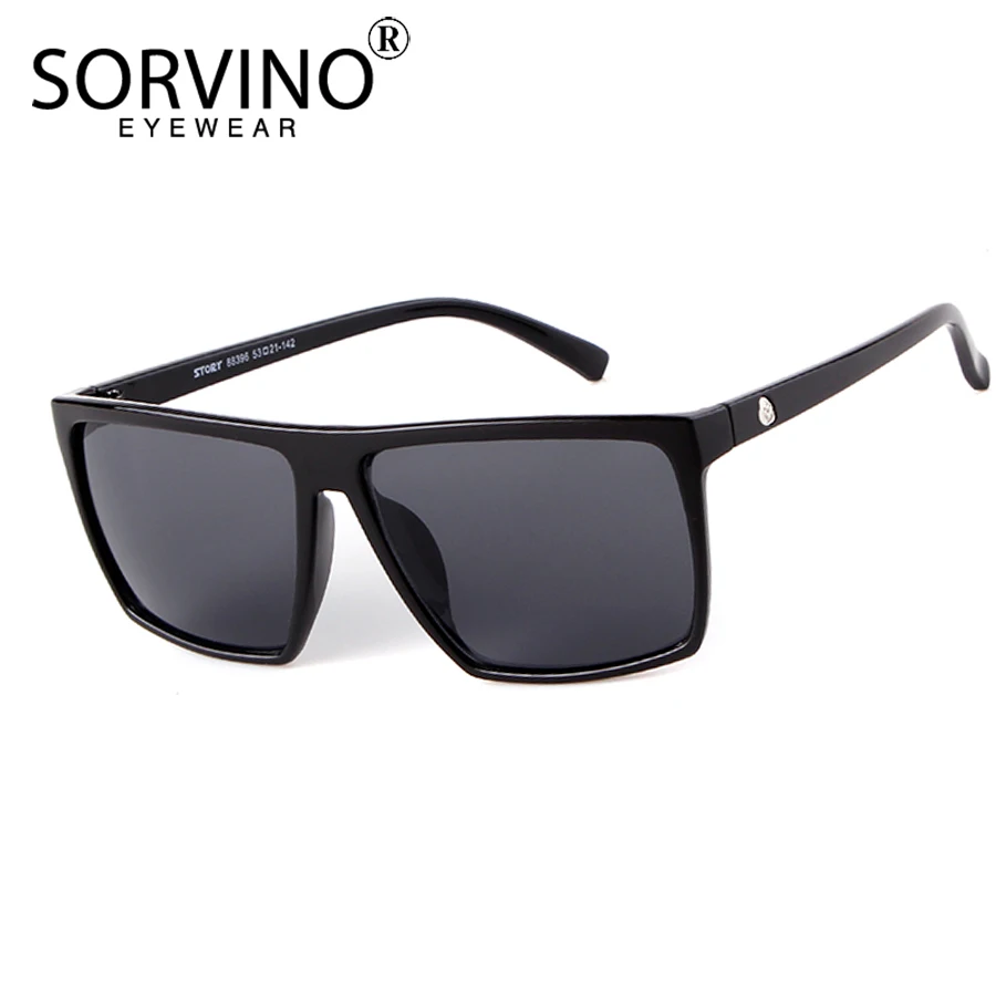 SORVINO Retro Skinny Square Sunglasses Women Men Luxury Brand Designer Flat Top Mens BIg Black Mirror Sun Glasses Shades SP140