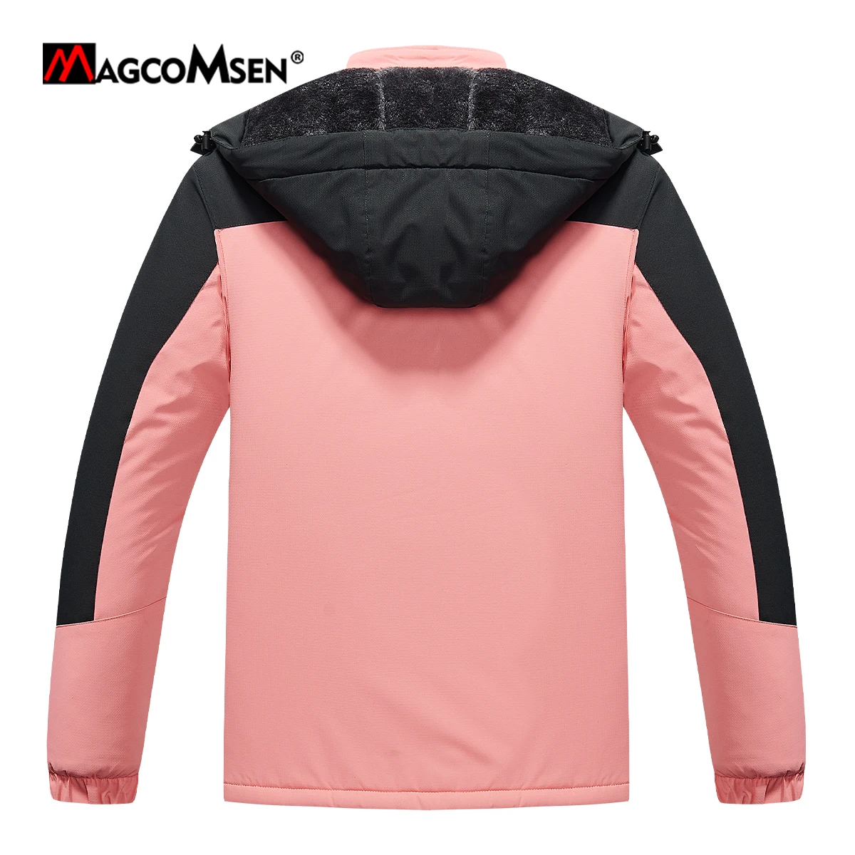 MAGCOMSEN Womens Ski Jacket Winter Warm Fleece Parka Windproof Rain Snowproof Thermal Heavy Coat Hiking Ladies Snowboard Anorak