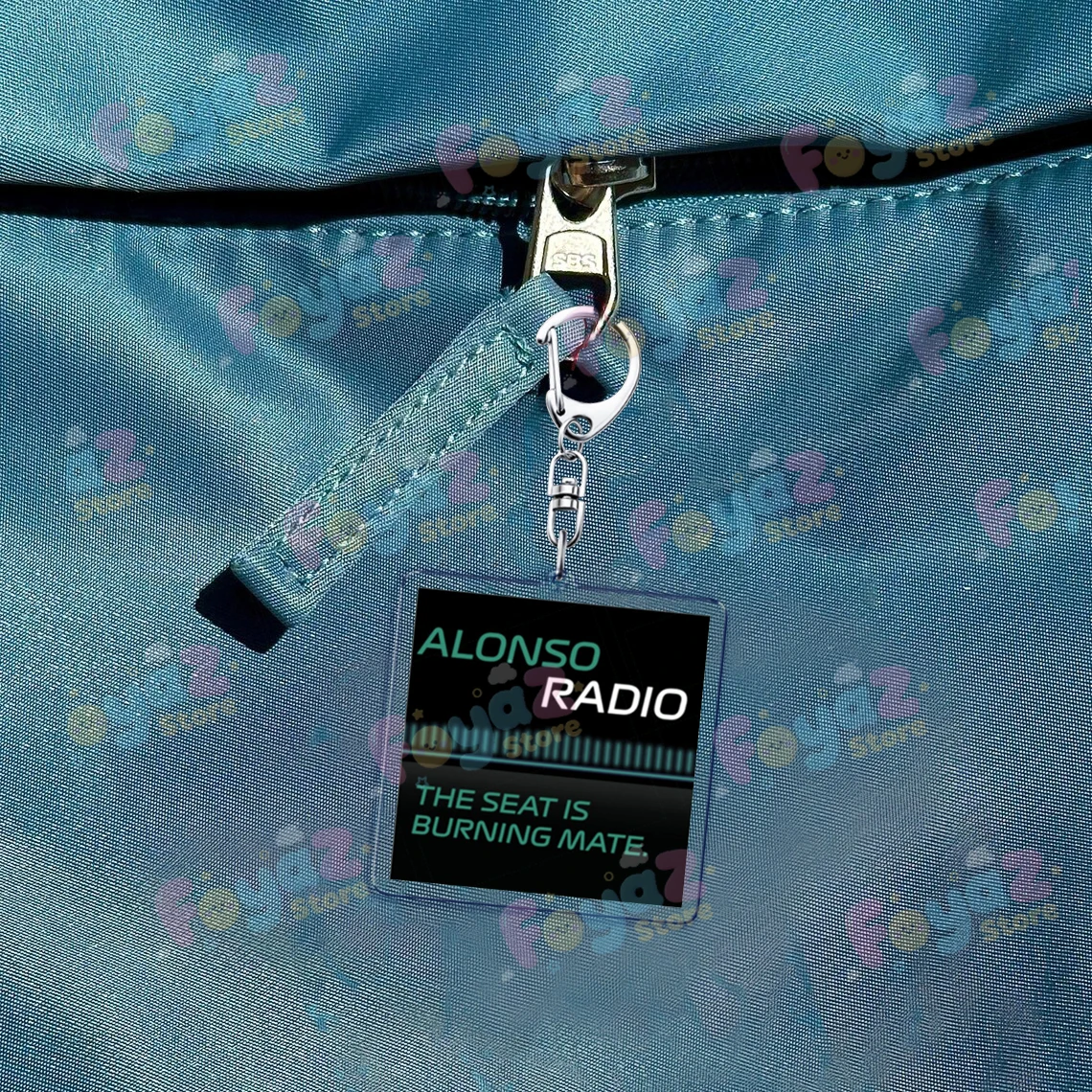 سباق السيارات سائقي فريق راديو المفاتيح اكسسوارات حقيبة سيارة سحر الفورمولا واحد رياضة السيارات ميمي Keyrings مجوهرات المشجعين الأصدقاء هدية