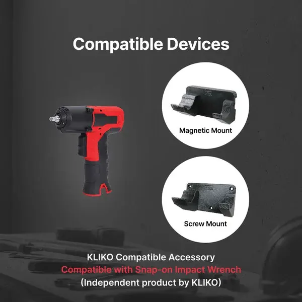 Magnetic & Wall Mount Impact Wrench Holder Compatible with Snap-on CT761 Series, Power Tool Storage Hanger, Workshop Organizer