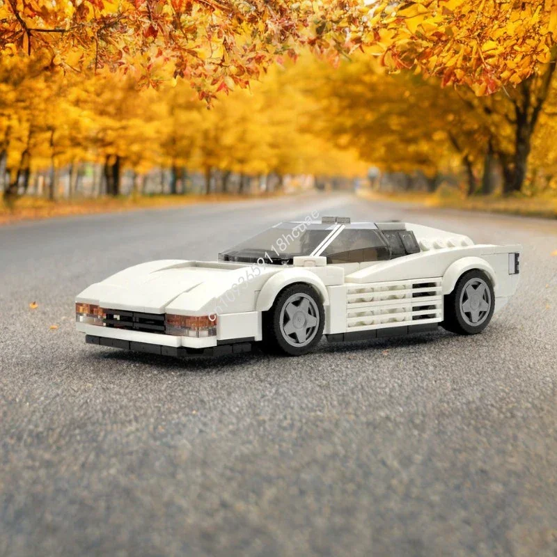 

325 шт., суперкар Champions Ferrarizsa Testarossaxs Miamis, креативные строительные блоки, сделай сам, развивающие игрушки, городские рождественские подарки